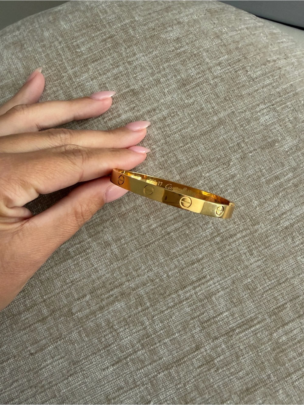 18K Plated LOVE Bracelet Classic Model W/ Snap Closure
